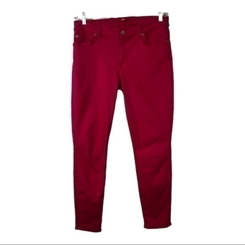7 For All Mankind Women Denim’s Jeans Pink Sz 32